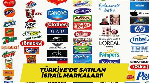 Türkiye’de satılan İsrail malları ve markaları tam liste .